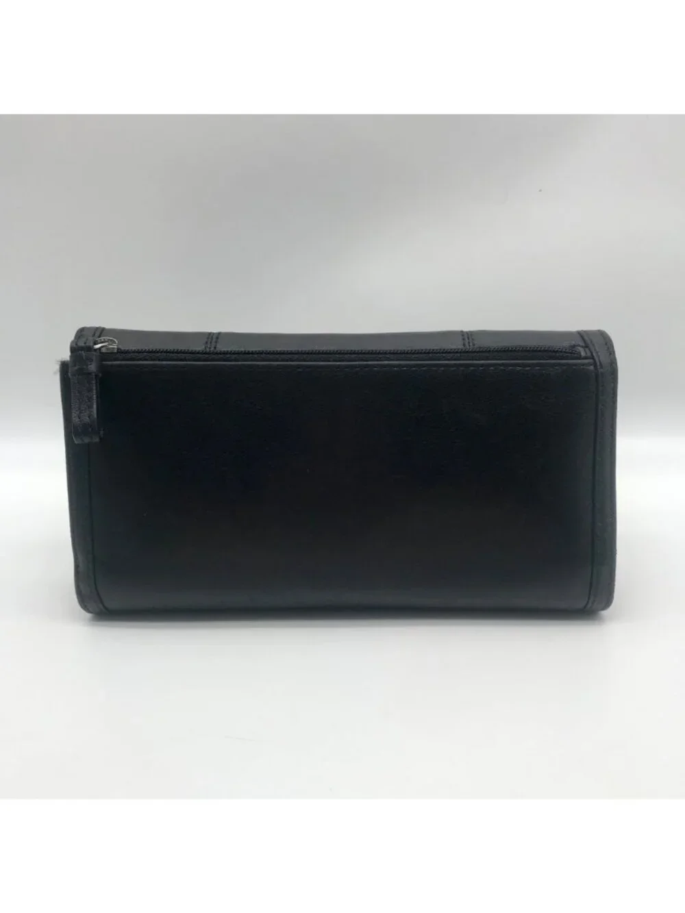 Coach Black Leather Madison Slim Envelope Trifold Wallet